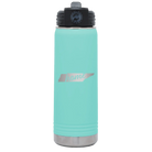 Laser etched teal 20 oz vacuum insulated water bottle with 'Tennessee Home' design