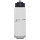 Laser etched white 20 oz vacuum insulated water bottle with 'Tennessee Home' design