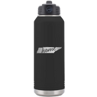 Laser etched black 32 oz vacuum insulated water bottle with 'Tennessee Home' design