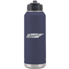 Laser etched navy 32 oz vacuum insulated water bottle with 'Tennessee Home' design