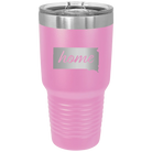 Laser etched light purple 30 oz vacuum insulated tumbler with 'South Dakota Home' design