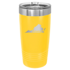 Laser etched yellow 20 oz vacuum insulated tumbler with 'Virginia Home' design