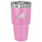 Laser etched light purple 30 oz vacuum insulated tumbler with 'Virginia Home' design