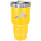 Laser etched yellow 30 oz vacuum insulated tumbler with 'Virginia Home' design