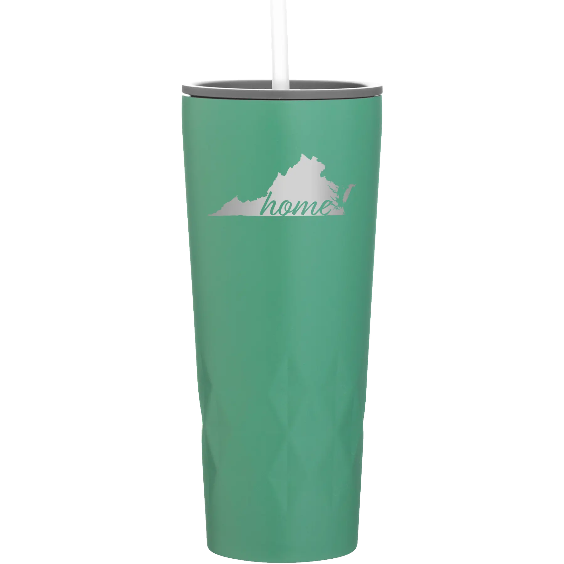 Laser etched forage 20 oz vacuum insulated tumbler with 'Virginia Home' design