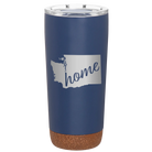 Laser etched constellation 20 oz vacuum insulated tumbler with 'Washington Home' design