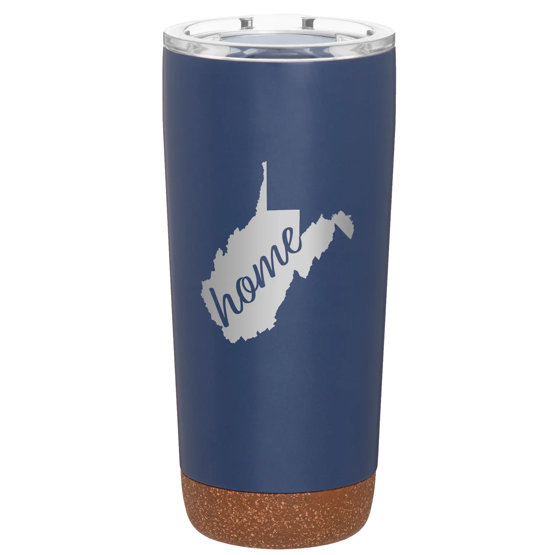 Laser etched constellation 20 oz vacuum insulated tumbler with 'West Virginia Home' design