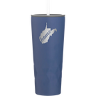 Laser etched constellation 20 oz vacuum insulated tumbler with 'West Virginia Home' design