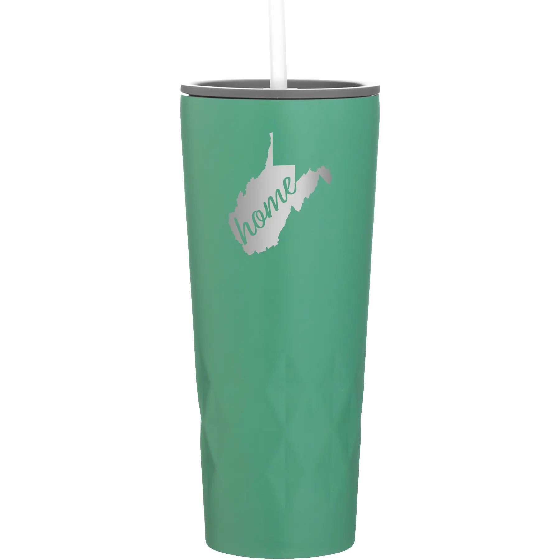 Laser etched forage 20 oz vacuum insulated tumbler with 'West Virginia Home' design