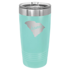 Laser etched teal 20 oz vacuum insulated tumbler with 'South Carolina Home' design