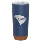 Laser etched constellation 20 oz vacuum insulated tumbler with 'South Carolina Home' design