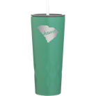 Laser etched forage 20 oz vacuum insulated tumbler with 'South Carolina Home' design