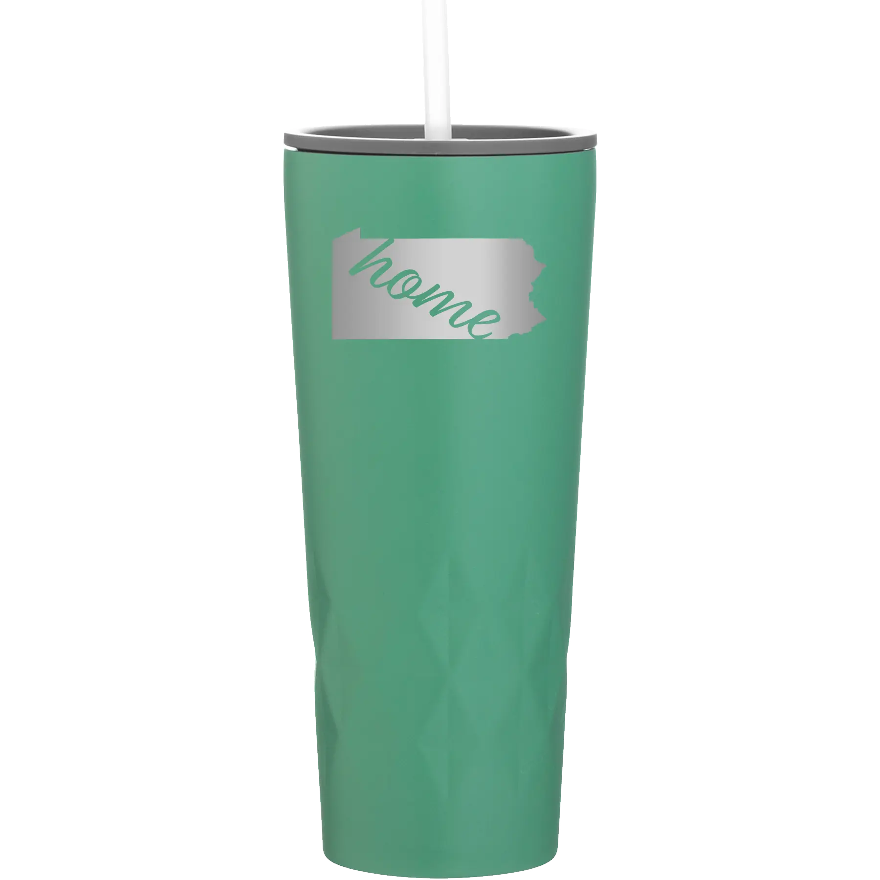 Laser etched forage 20 oz vacuum insulated tumbler with 'Pennsylvania Home' design