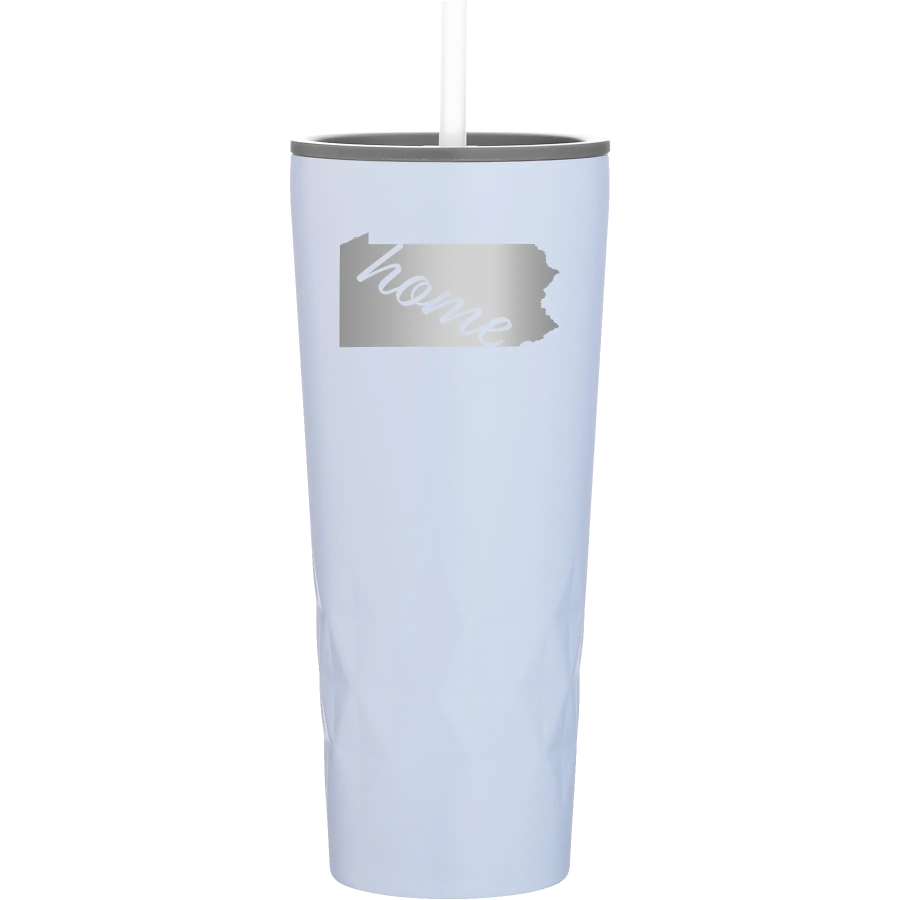 Laser etched landfall 20 oz vacuum insulated tumbler with 'Pennsylvania Home' design