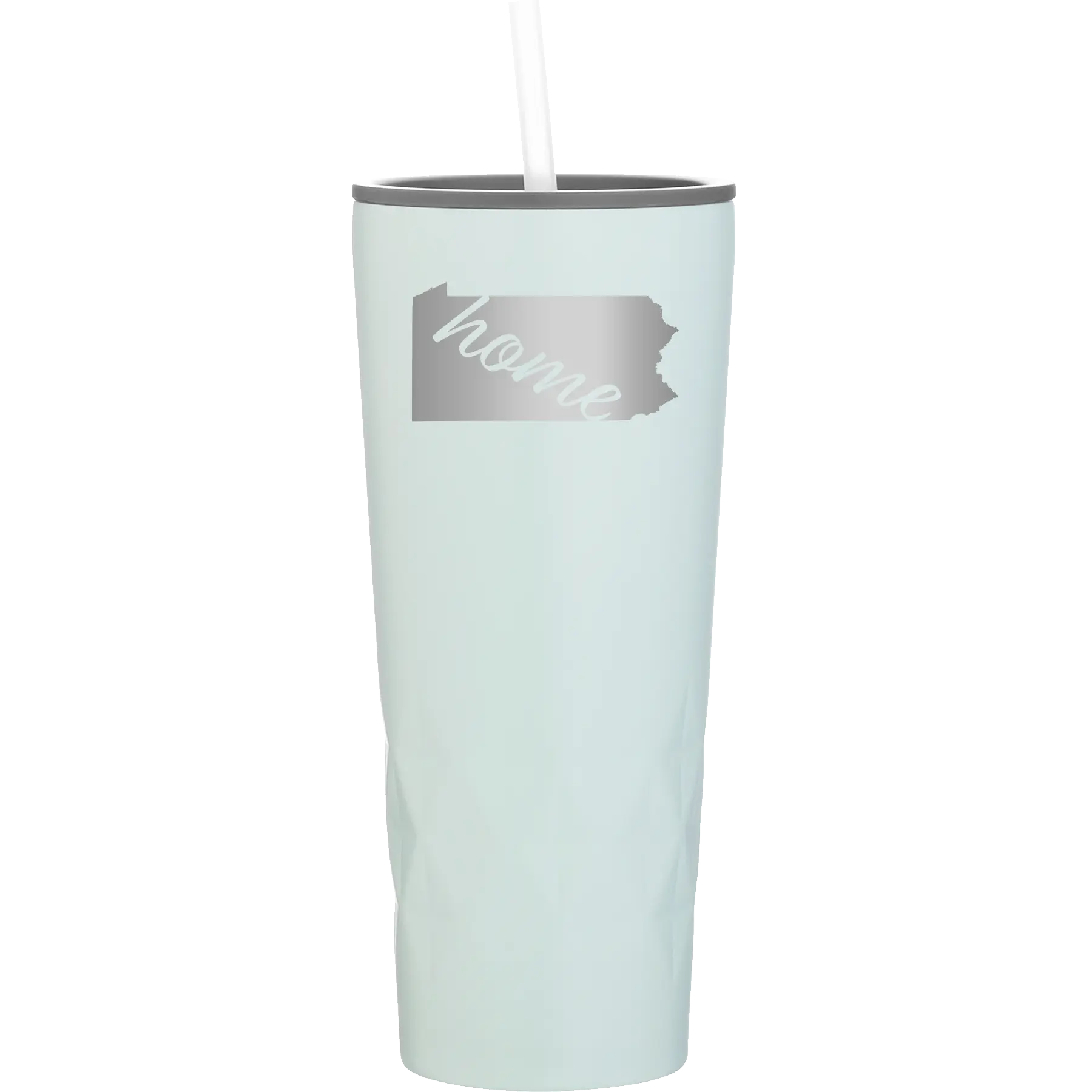 Laser etched meadow 20 oz vacuum insulated tumbler with 'Pennsylvania Home' design