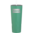 Laser etched forage 20 oz vacuum insulated tumbler with 'North Dakota Home' design