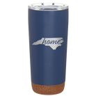 Laser etched constellation 20 oz vacuum insulated tumbler with 'North Carolina Home' design