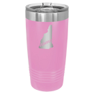 Laser etched light purple 20 oz vacuum insulated tumbler with 'New Hampshire Home' design