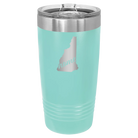 Laser etched teal 20 oz vacuum insulated tumbler with 'New Hampshire Home' design