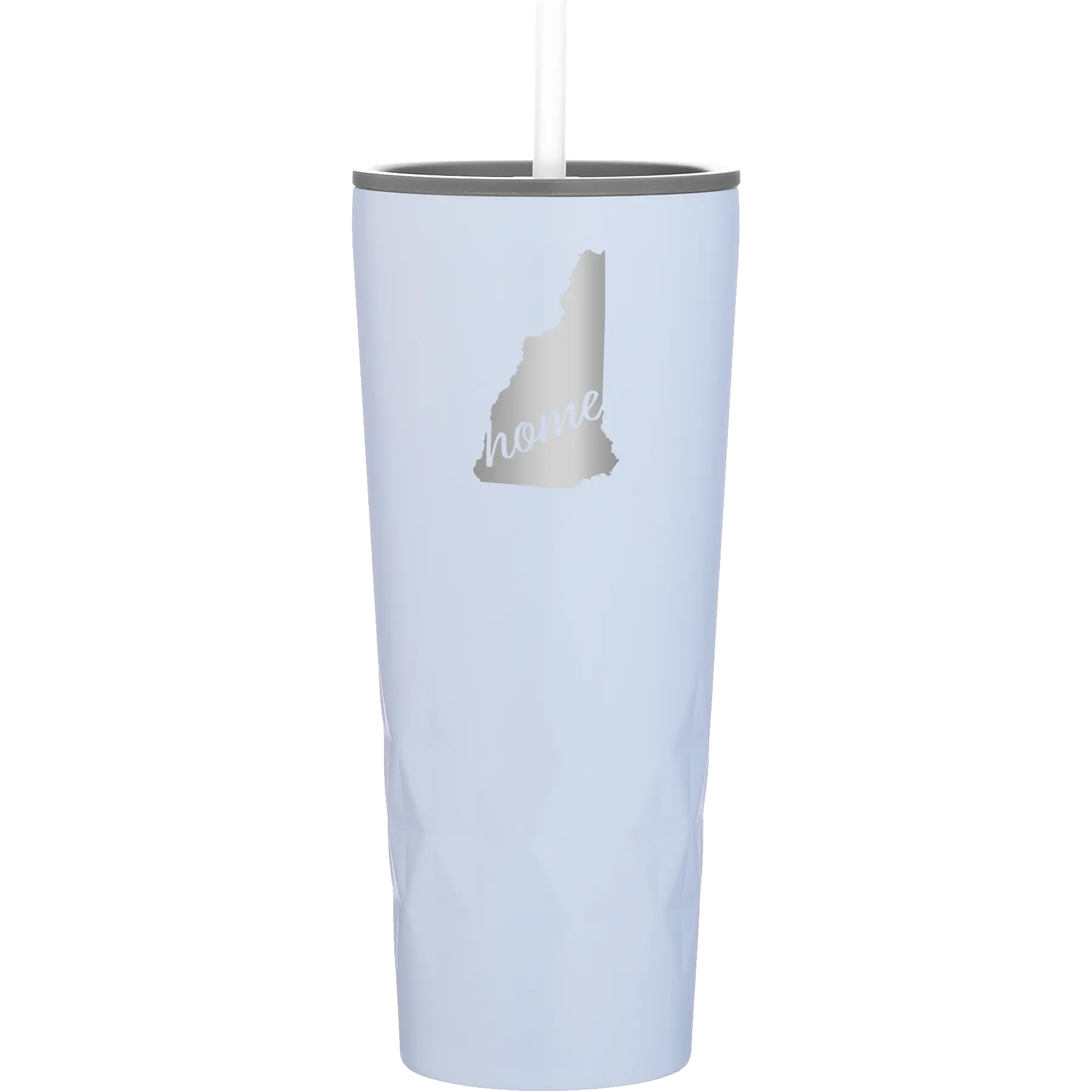 Laser etched landfall 20 oz vacuum insulated tumbler with 'New Hampshire Home' design