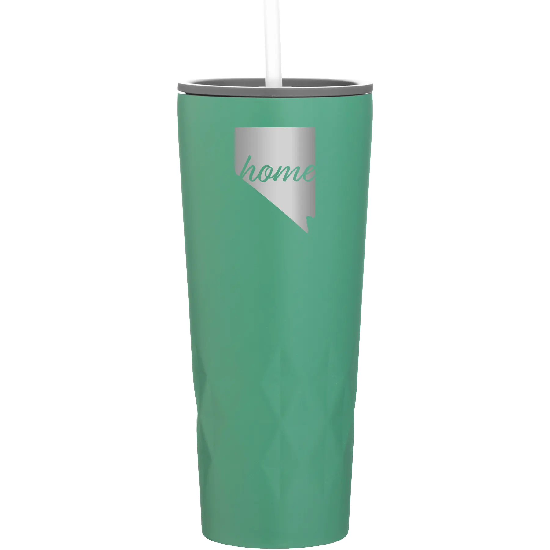 Laser etched forage 20 oz vacuum insulated tumbler with 'Nevada Home' design