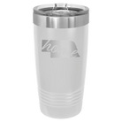 Laser etched white 20 oz vacuum insulated tumbler with 'Nebraska Home' design