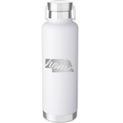 Laser etched white 24 oz vacuum insulated water bottle with 'Nebraska Home' design