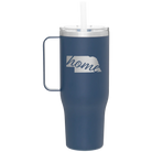 Laser etched constellation 40 oz vacuum insulated tumbler mug with 'Nebraska Home' design
