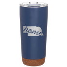 Laser etched constellation 20 oz vacuum insulated tumbler with 'Nebraska Home' design