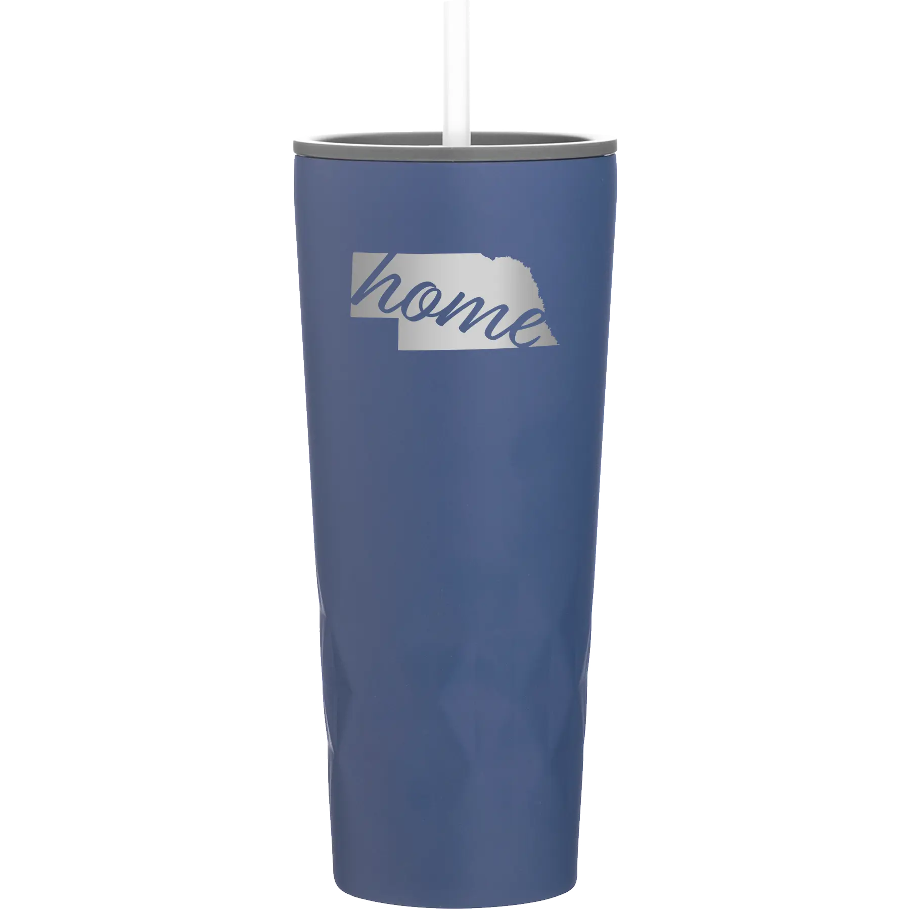 Laser etched constellation 20 oz vacuum insulated tumbler with 'Nebraska Home' design