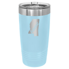 Laser etched light blue 20 oz vacuum insulated tumbler with 'Mississippi Home' design