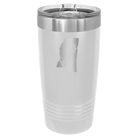Laser etched white 20 oz vacuum insulated tumbler with 'Mississippi Home' design
