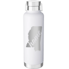 Laser etched white 24 oz vacuum insulated water bottle with 'Mississippi Home' design