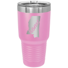 Laser etched light purple 30 oz vacuum insulated tumbler with 'Mississippi Home' design
