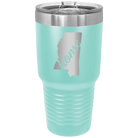 Laser etched teal 30 oz vacuum insulated tumbler with 'Mississippi Home' design