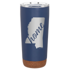 Laser etched constellation 20 oz vacuum insulated tumbler with 'Mississippi Home' design