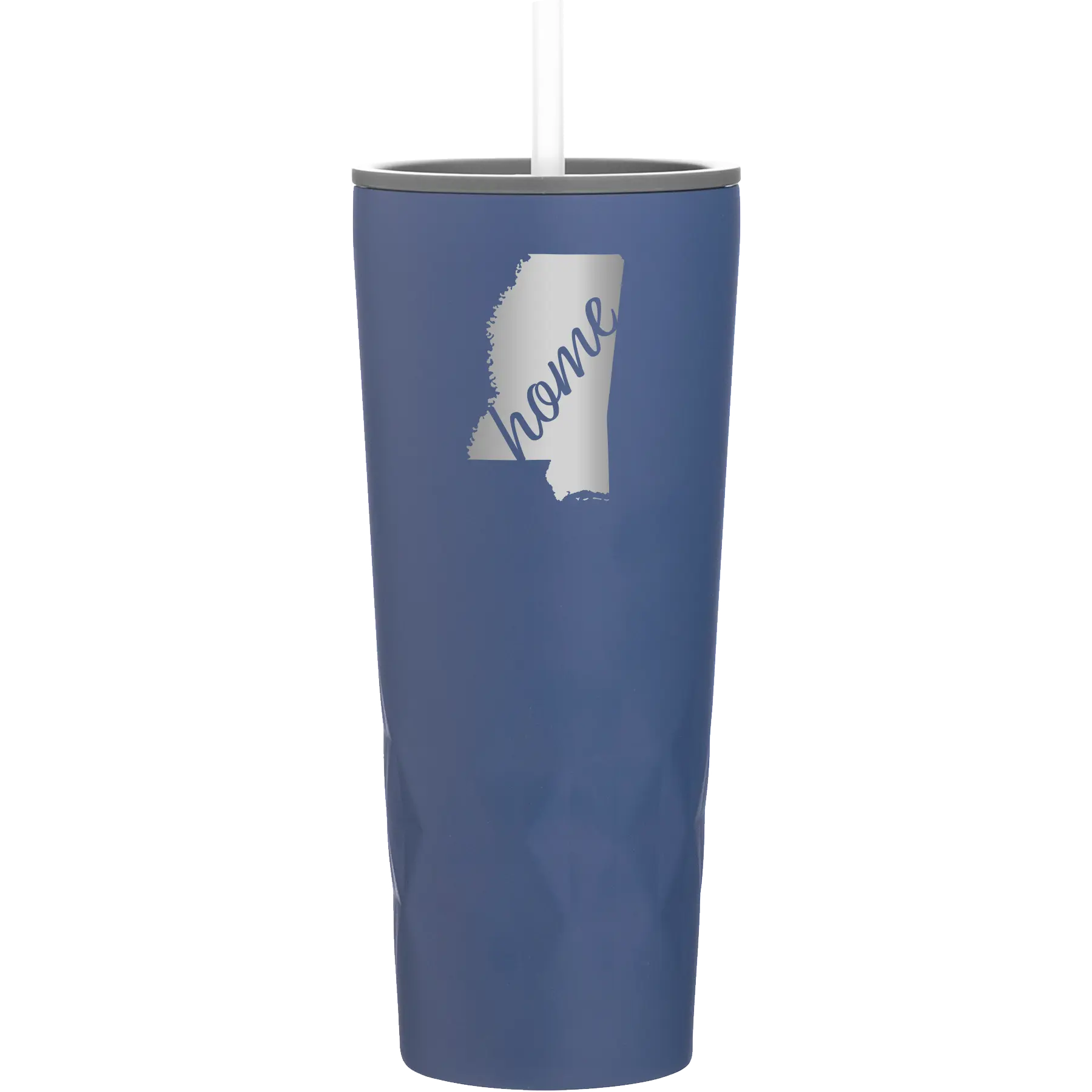 Laser etched constellation 20 oz vacuum insulated tumbler with 'Mississippi Home' design
