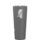 Laser etched slate 20 oz vacuum insulated tumbler with 'Mississippi Home' design