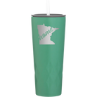 Laser etched forage 20 oz vacuum insulated tumbler with 'Minnesota Home' design