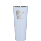 Laser etched landfall 20 oz vacuum insulated tumbler with 'Minnesota Home' design