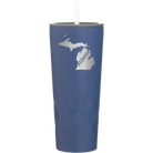 Laser etched constellation 20 oz vacuum insulated tumbler with 'Michigan Home' design