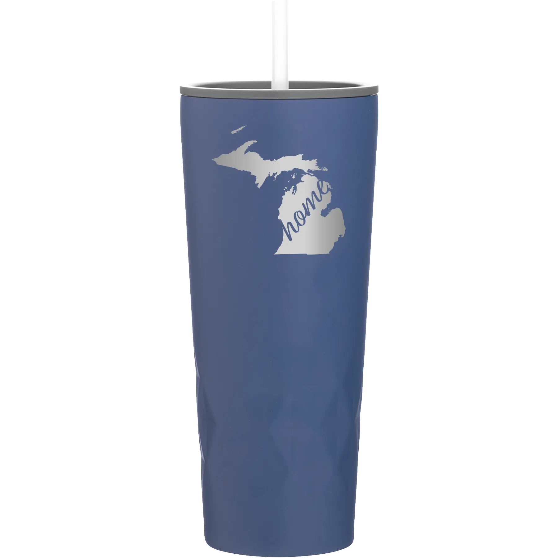 Laser etched constellation 20 oz vacuum insulated tumbler with 'Michigan Home' design