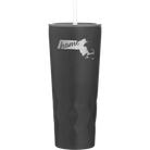 Laser etched black 20 oz vacuum insulated tumbler with 'Massachusetts Home' design