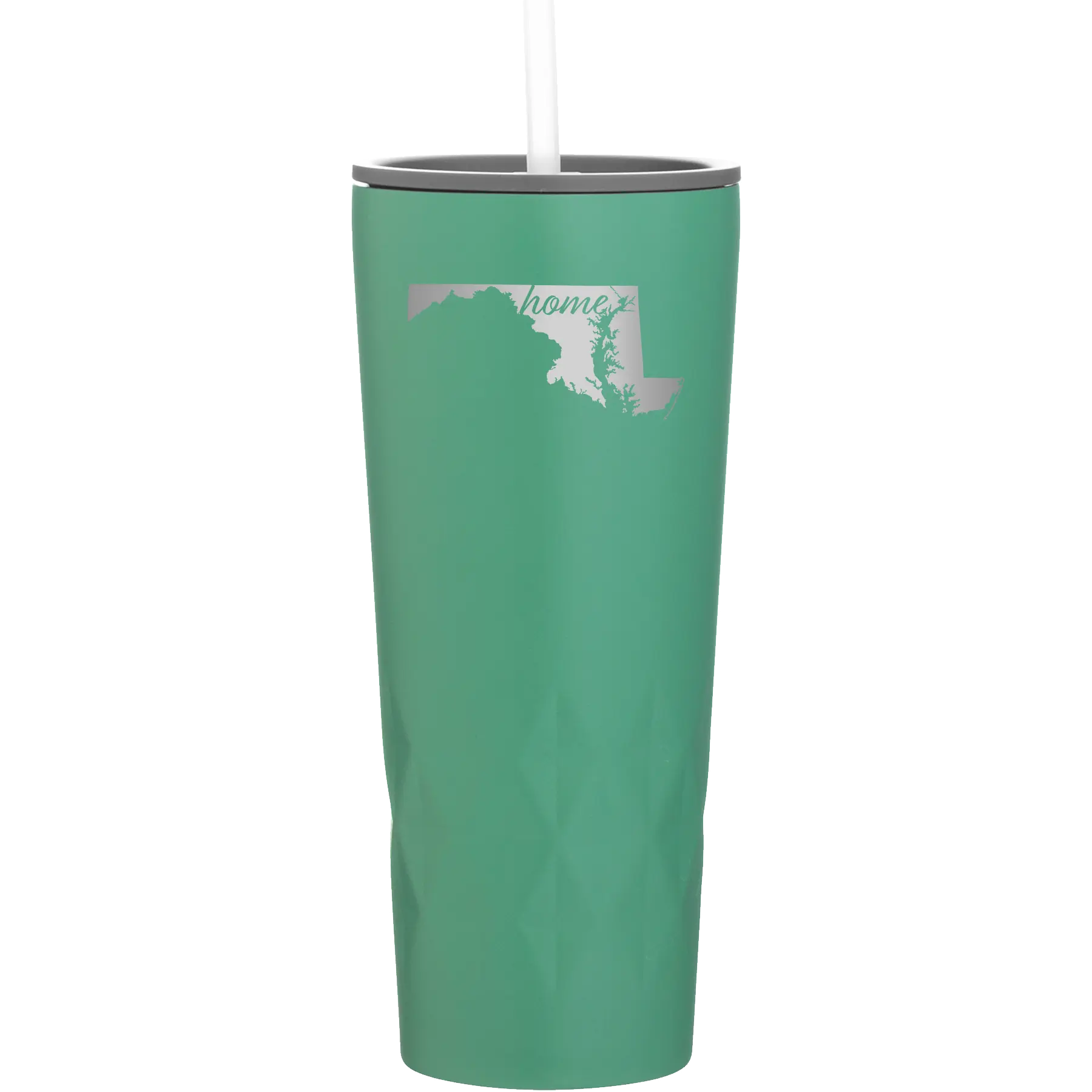 Laser etched forage 20 oz vacuum insulated tumbler with 'Maryland Home' design