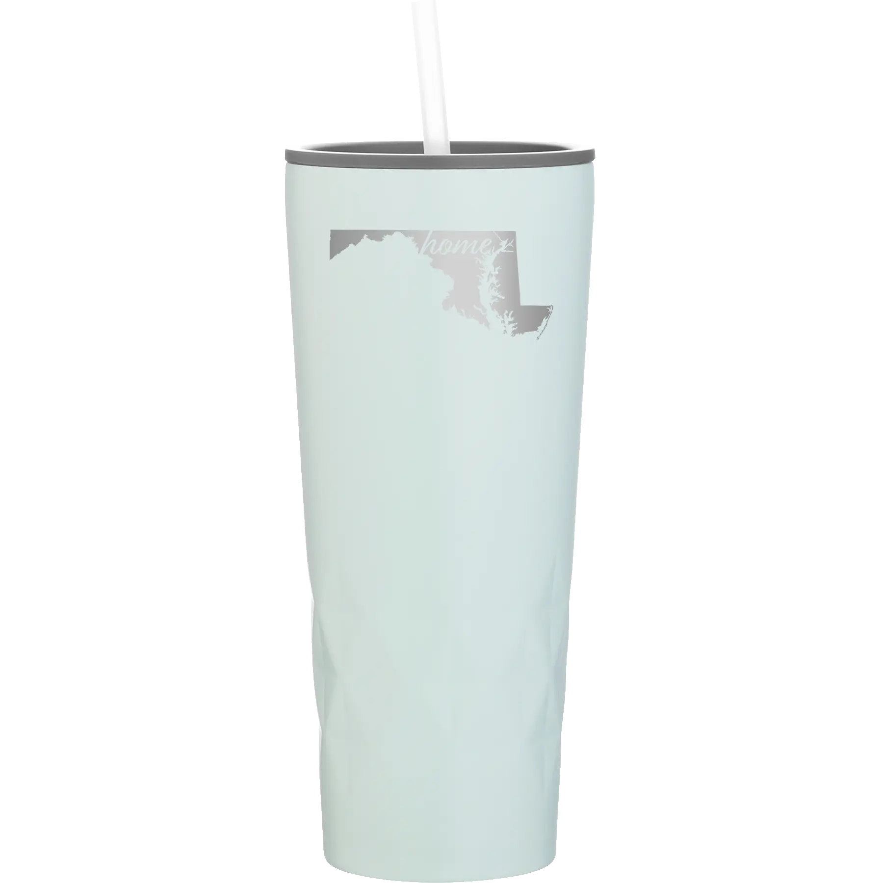 Laser etched meadow 20 oz vacuum insulated tumbler with 'Maryland Home' design