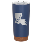 Laser etched constellation 20 oz vacuum insulated tumbler with 'Louisiana Home' design