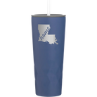 Laser etched constellation 20 oz vacuum insulated tumbler with 'Louisiana Home' design