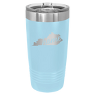 Laser etched light blue 20 oz vacuum insulated tumbler with 'Kentucky Home' design