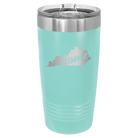 Laser etched teal 20 oz vacuum insulated tumbler with 'Kentucky Home' design