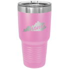 Laser etched light purple 30 oz vacuum insulated tumbler with 'Kentucky Home' design